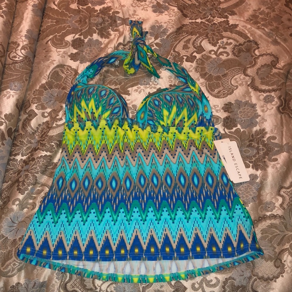 Women's Multi-Colored Swim Top